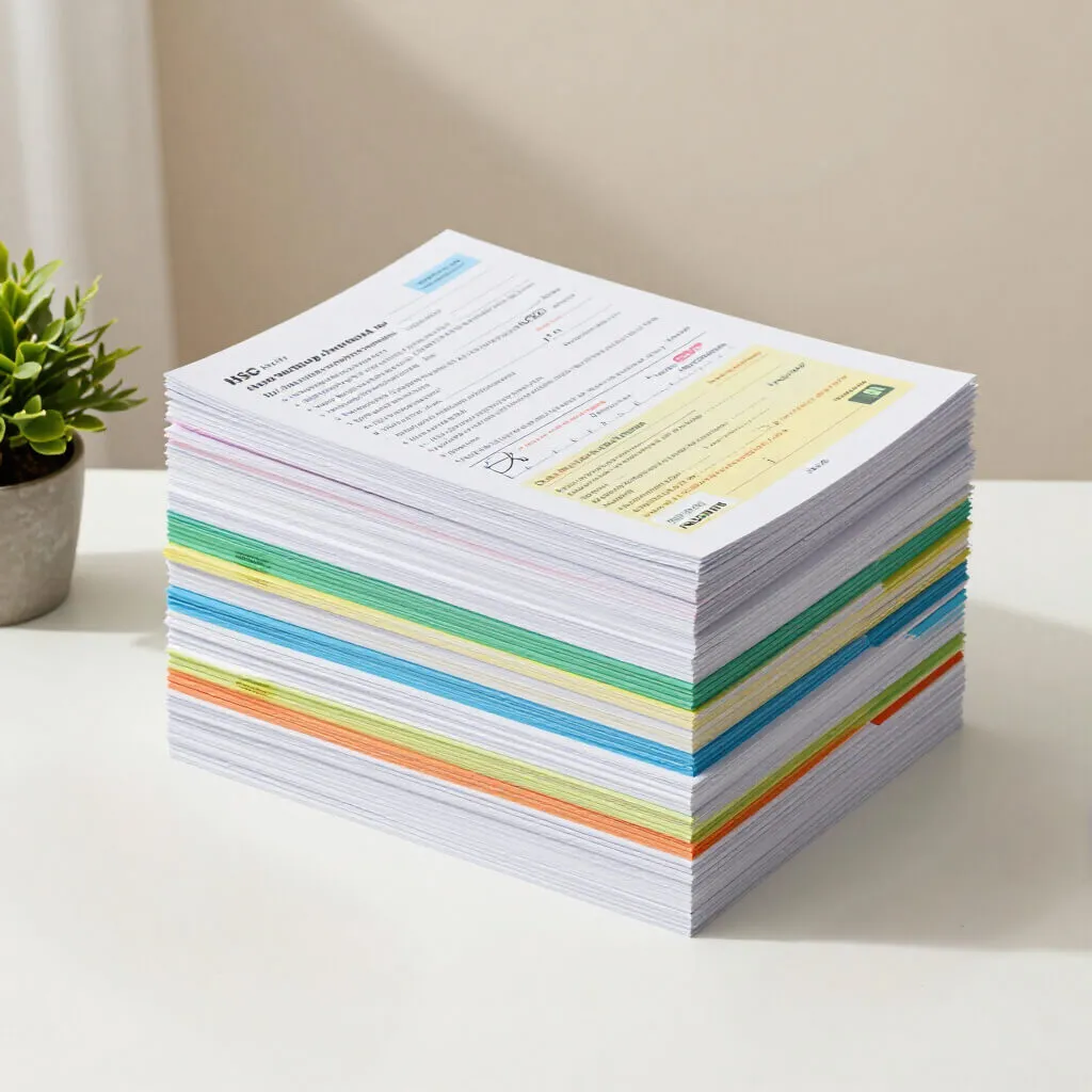 Stack of HSC and IB study resources